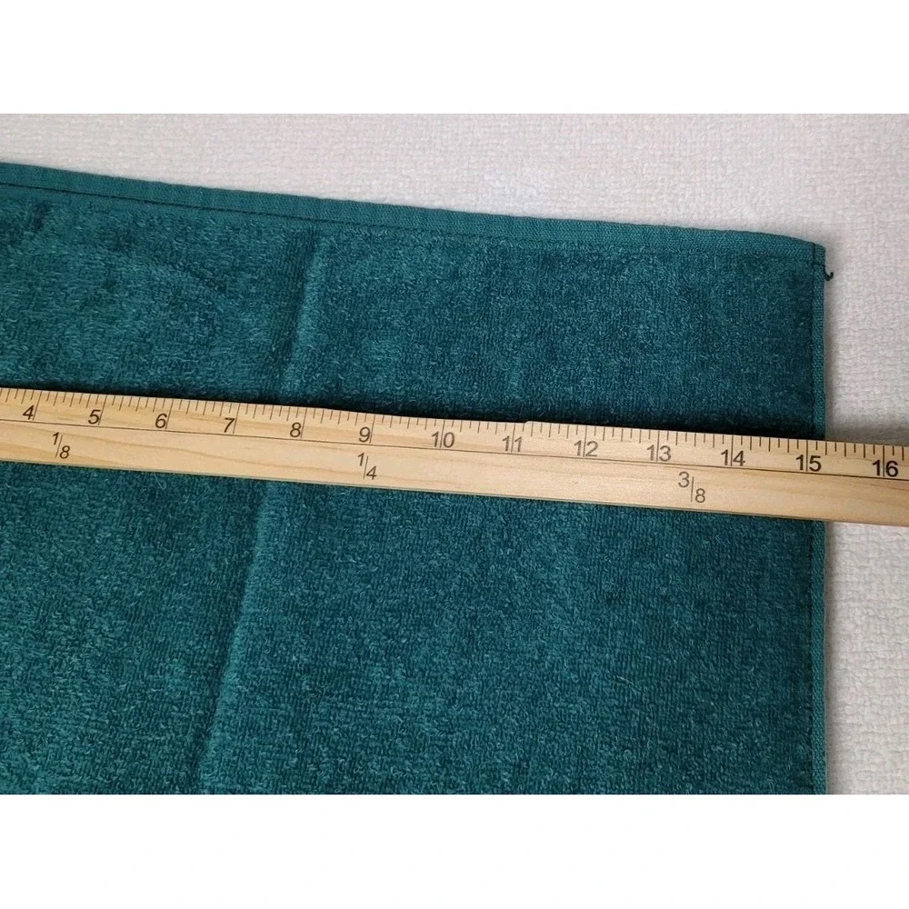 Vintage Cannon Bath Towel Hand And Washcloth Green Hearts Lace Cottage